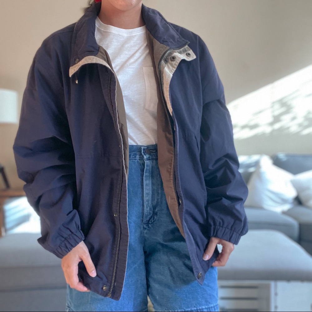 Pacific Trail Outdoor Navy Blue Windbreaker